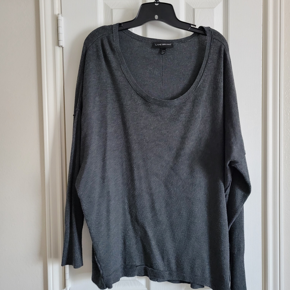 Dark Gray Long Sleeve Top